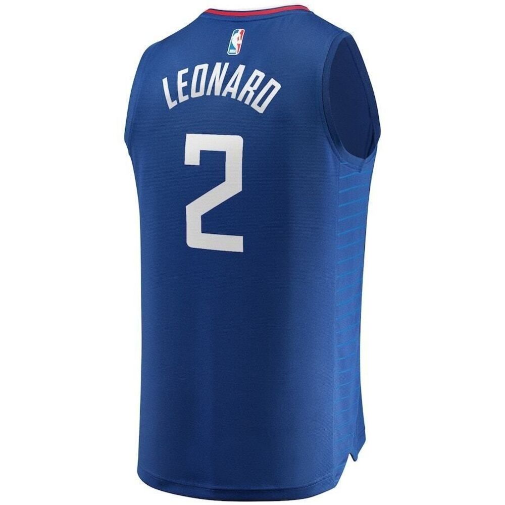 LA Clippers Kawhi Leonard Fanatics Blue Replica Jersey Icon Edition Mens New NBA - Picture 2 of 2